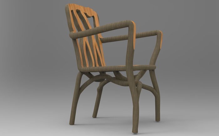 «Full Grown»: Dieser Stuhl besteht aus einem Stück Holz