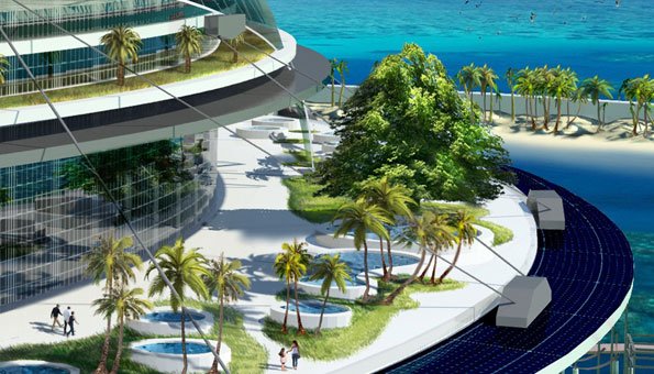 Wohnen in der Zukunft: Die schwimmende Stadt «Eco Island»