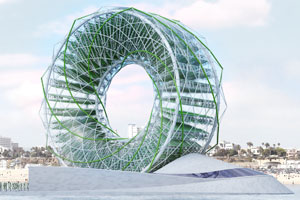 Ein Riesenrad produziert Gemüse und Trinkwasser mitten im Meer