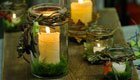 Bastelidee: Kerzenhalter aus Naturmaterialien