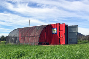 In diesem Container steckt alles, um einen Biohof zu bewirtschaften