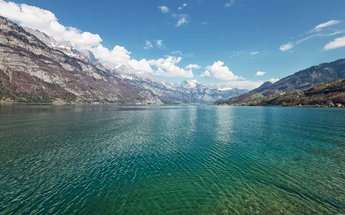 Der Walensee ist auf Platz 12 der grössten Seen der Schweiz