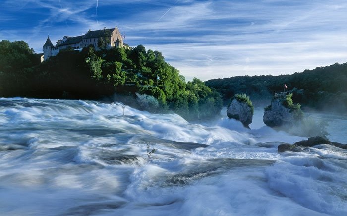Flüsse in der Schweiz: Einzigartiger Rheinfall bei Neuhausen