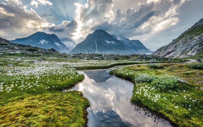 Die Schweizer Alpen Jungfrau Aletsch gehören zum UNESCO Welterbe