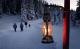 Wanderweg mit Petroleumlampen: Eine nächtliche Wintertour auf dem Säntis