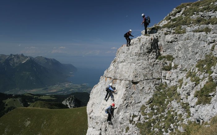 Klettersteig Tour d'Aï begeistert mit wunderschöner Aussicht