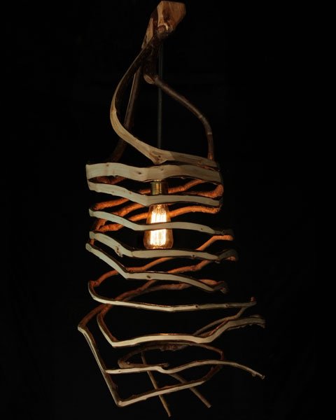 Individuelles Design für Jedermann: Lampe gewachsen aus einer Ranke