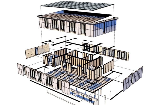 Wohnen nach Wunsch: Modell für ECO-Solar-Haus selbst zusammenstecken