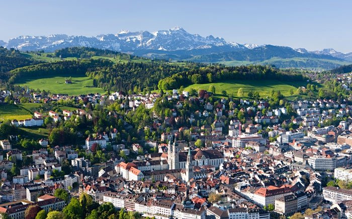 St. Gallen von oben bewundern auf einer leichten Wanderung