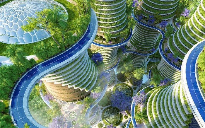Hyperions: die grüne Stadt der Zukunft