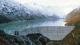 Die Staumauer des Oberaar-Sees