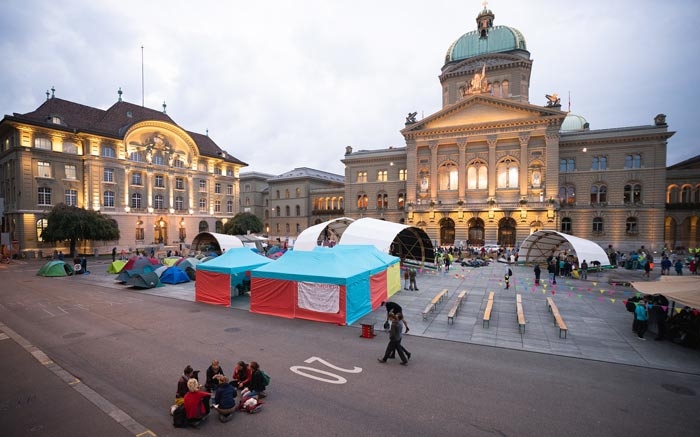 Die Klimademonstration in Bern beginnt am Montagmorgen.