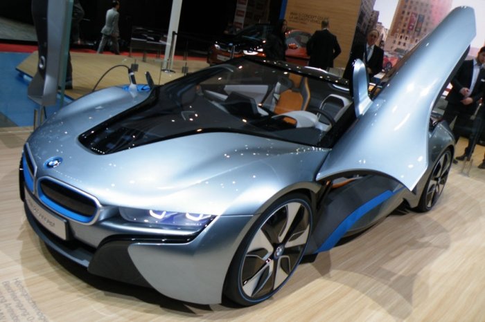 Ein i-Modell der BMW Konzeptstudie mit reinem Elektroantrieb. Foto: © Christian M. Arm.