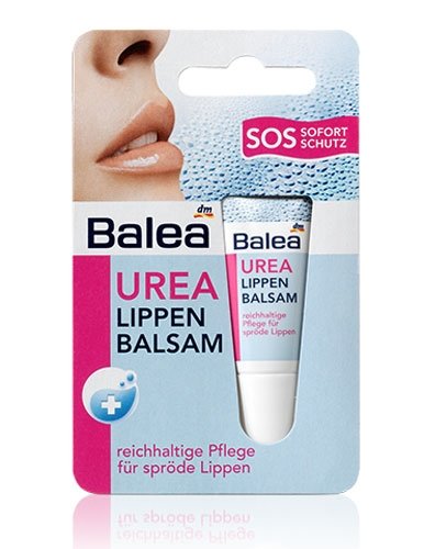 Der Urea Lippenbalsam von Balea ist nicht nur günstig, sondern auch sehr gut. Der synthetisch hergestellte Inhaltsstoff Urea bewirkt, dass trockene Lippen schnell mit Feuchtigkeit versorgt werden. Eine Liste der im Test als empfehlenswert befundenen Inhaltsstoffen finden Sie hier. Foto: dm