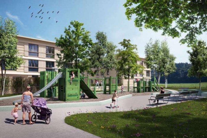 Nachhaltige Siedlung Neugrüen: Spielplatz