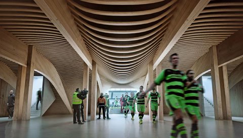 Ökologisch bauen: Englischer Fussballclub baut Stadion aus Holz