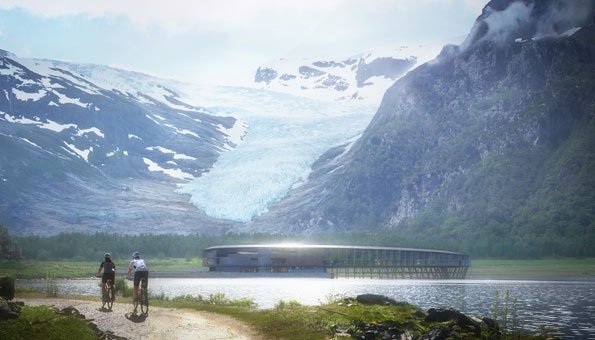 Norwegen baut am Polarkreis irres Ökohotel in Form eines Rings 