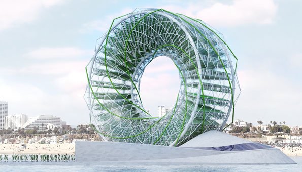 Dieses Riesenrad produziert Gemüse und Trinkwasser mitten im Meer