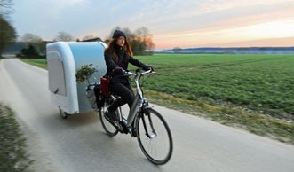 Mini-Wohnwagen im Schlepptau: Diesen Camper kann ein Velo ziehen