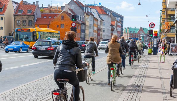 Velo Rushhour in Kopenhagen: Ohne Verkehrsstau durch die Innenstadt