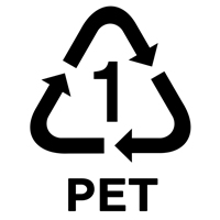 PET-Recycling in der Schweiz: Symbol PET