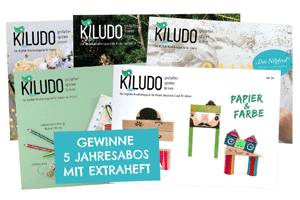 Für Gross und Klein: Kiludo Kreativmagazin im Abo gewinnen